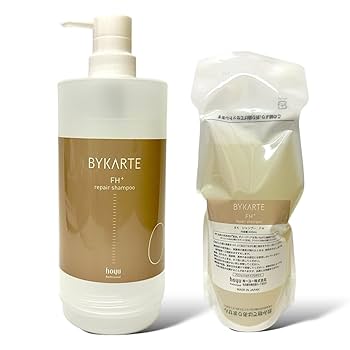 BYKARTE HS × UH シャンプー&トリートメントセット 600ml 楽天市場】ホーユー バイカルテ リペアシャンプー&セラム